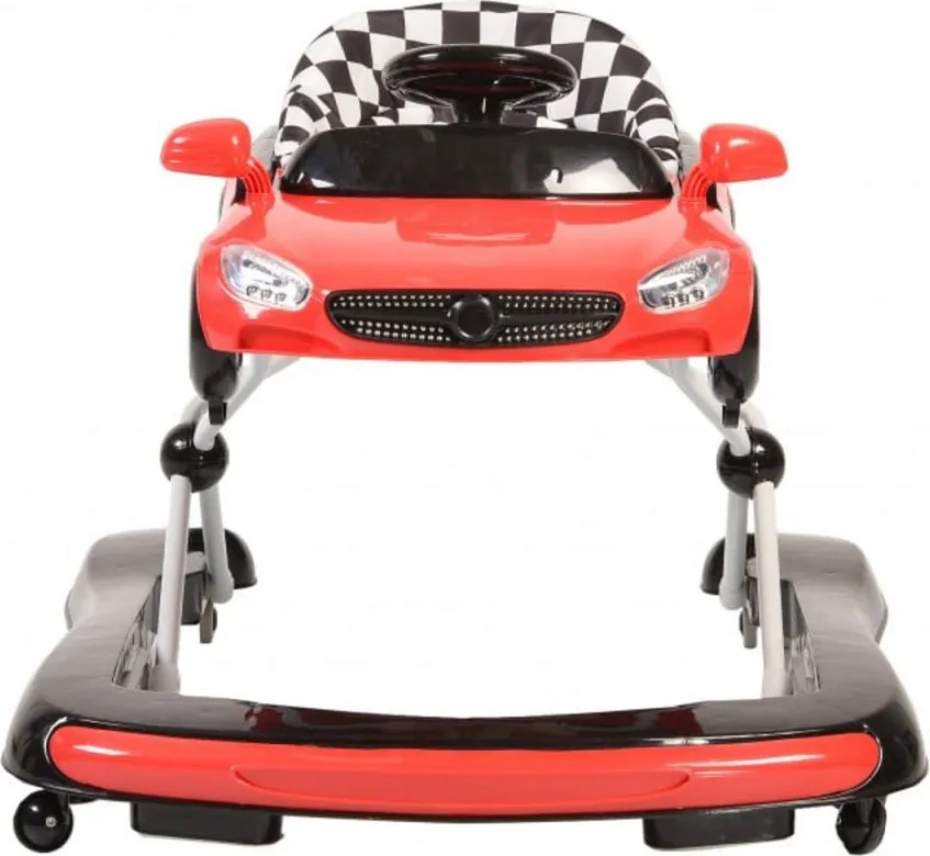 Premergator Reglabil in 3 Trepte NOVOKIDS™ Super Cabrio Car, 3 in 1, Transformabil in Antemergator si Masinuta copii, Pliabil, Cu Melodii si lumini,