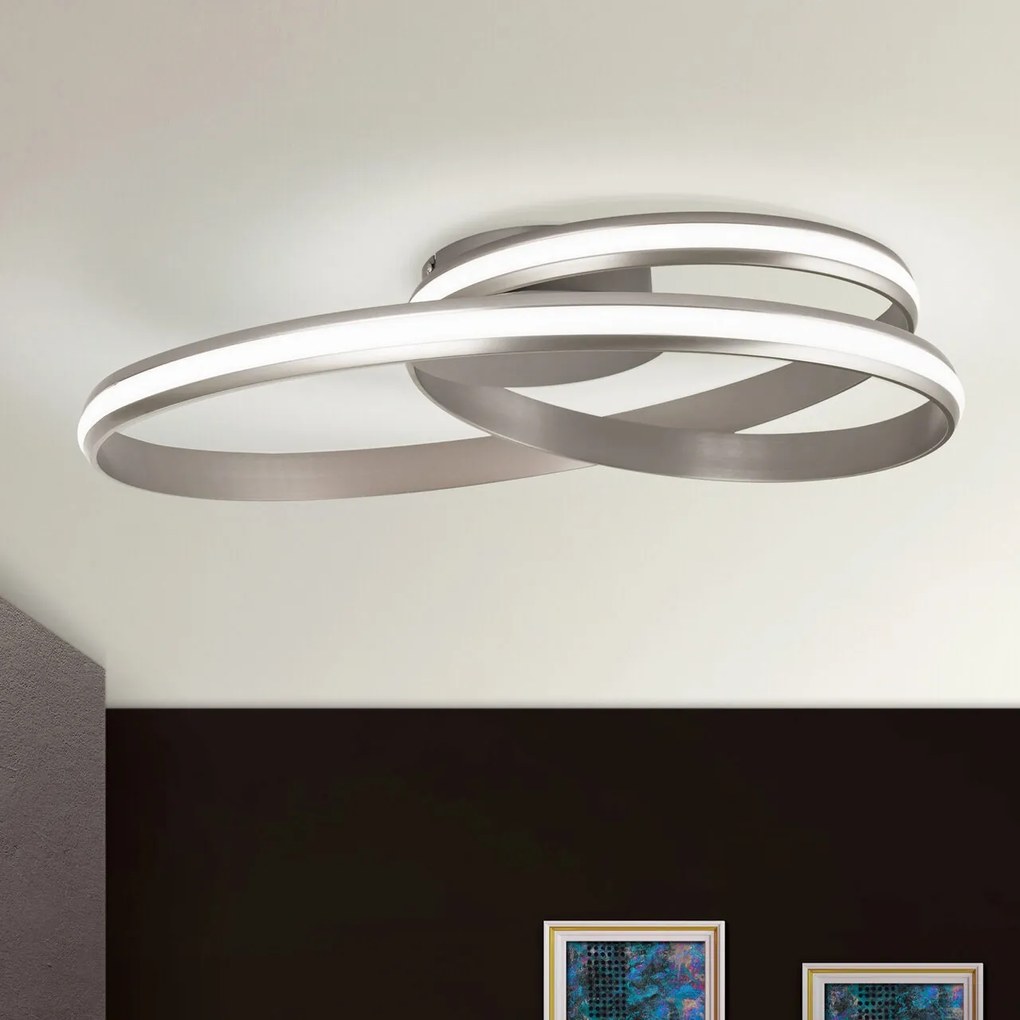 Plafoniera, Lustra aplicata dimabila Circus satin chrome