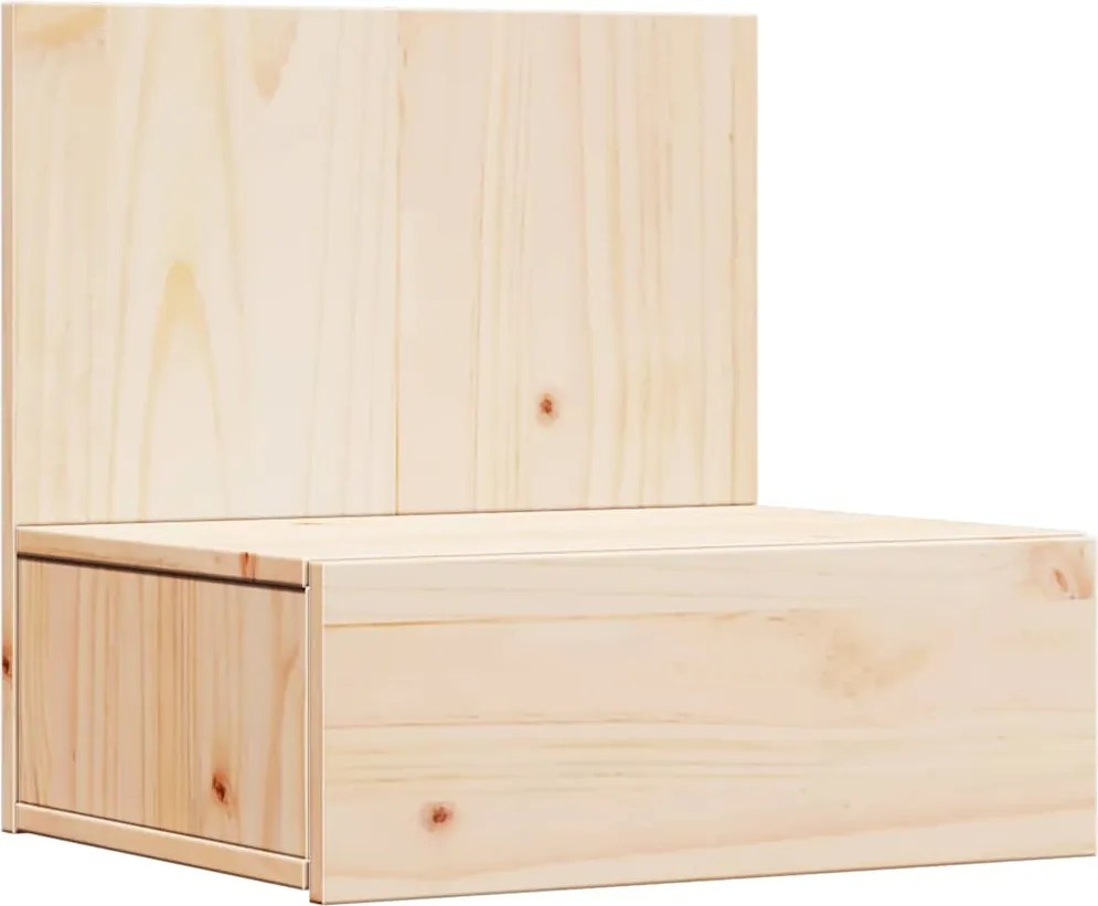 vidaXL Noptieră cu sertar Maro 42 x 32,5 x 40 cm Lemn masiv de pin