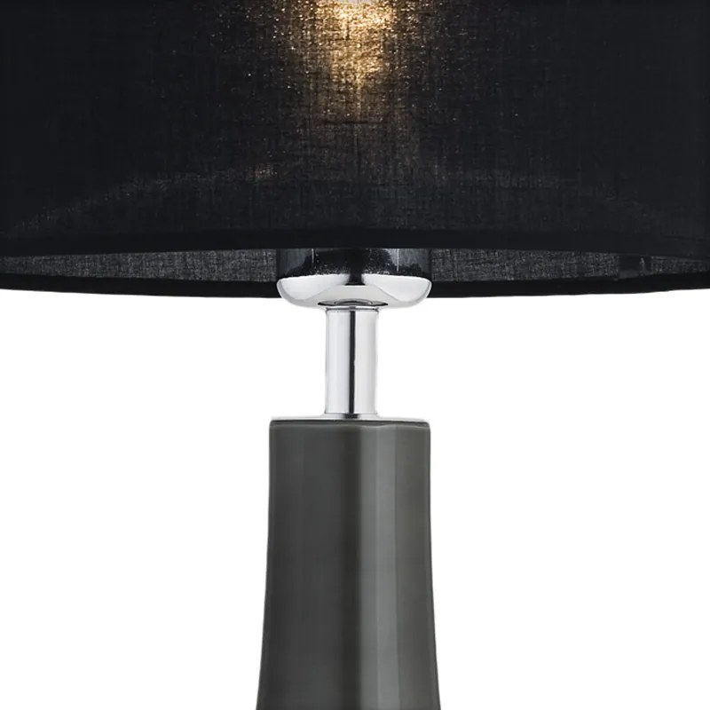 Veioza moderna design elegant AMAZONKA gri/negru