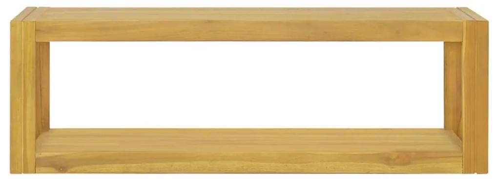 338236 vidaXL Dulap de baie suspendat, 110x45x35 cm, lemn masiv de tec