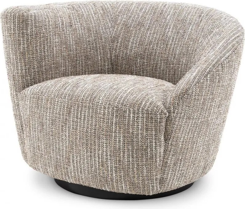 Fotoliu pivotant design elegant LUX Colin left, bej mademoiselle 115432 HZ