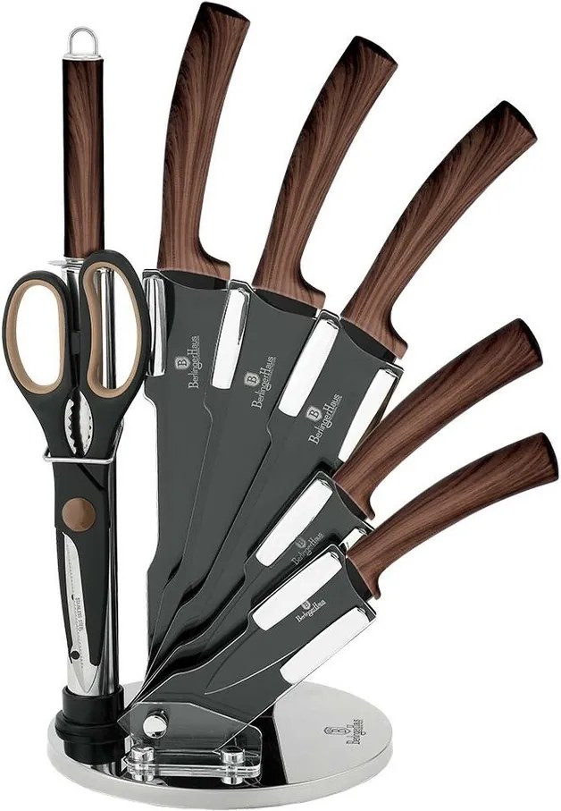 Set de cuțite în suport Berlinger Haus, 8 piese, Forest Line