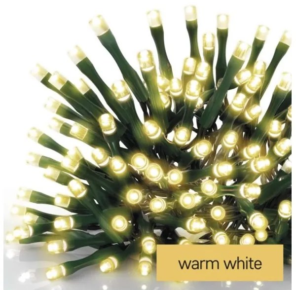 Instalație LED de Crăciun de exterior 200xLED/8 moduri 8,6m IP44 alb cald