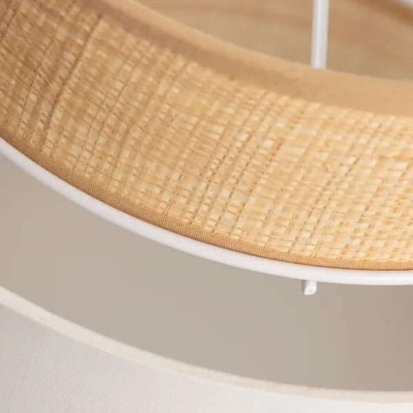 Abajur universal KERIA Ø 30 cm, bej/alb