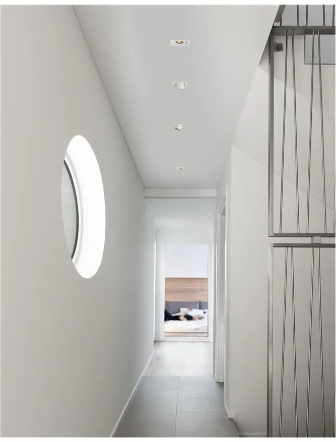Mini Spot LED incastrabil ajustabil design modern DESERT alb