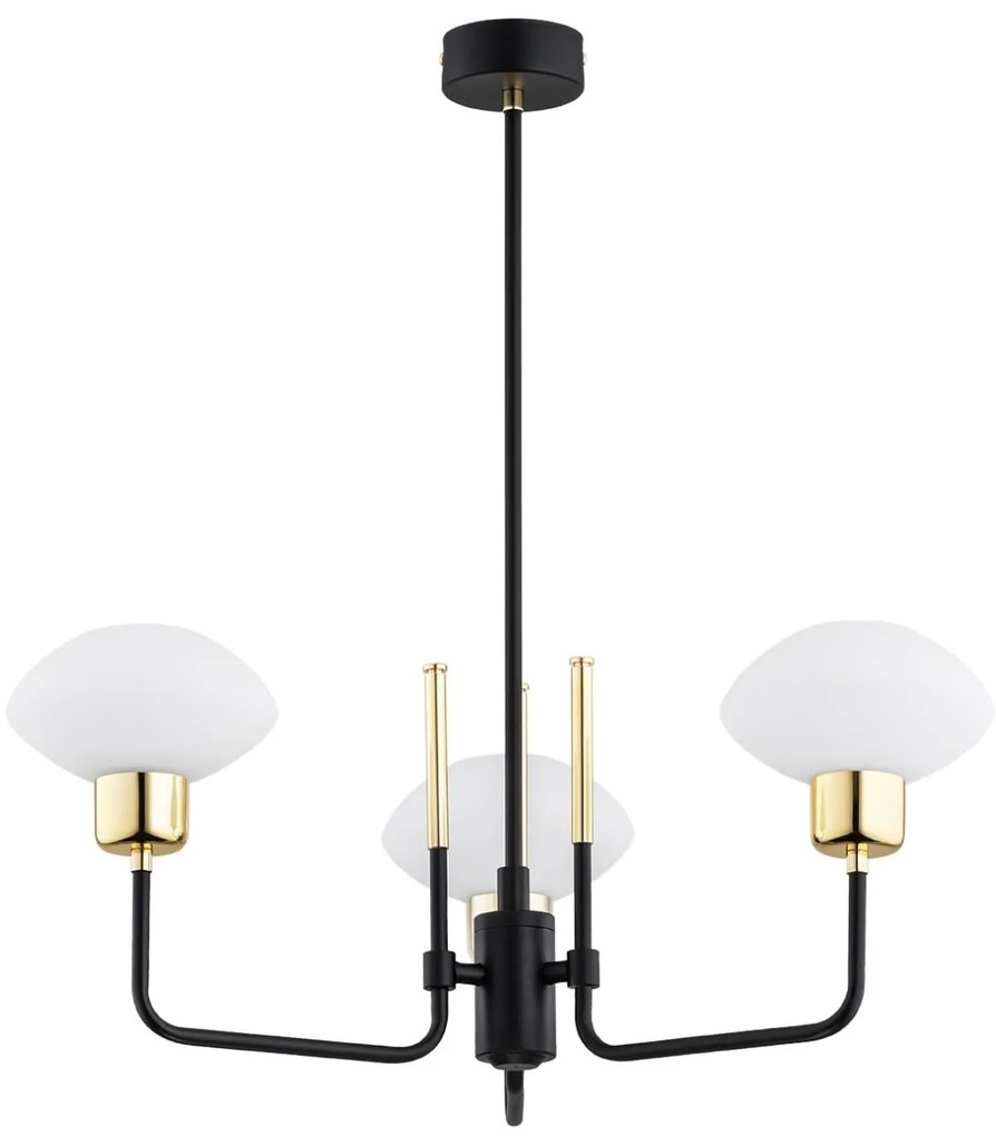 Lustra cu 3 brate design modern RAVELLO negru
