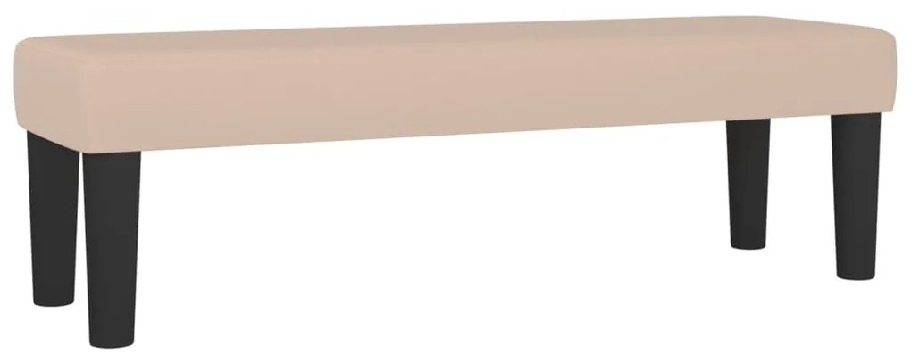 346665 vidaXL Bancă, cappuccino, 100x30x30 cm, piele ecologică