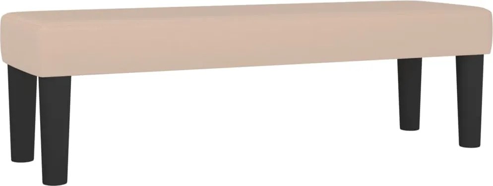 vidaXL Bancă, cappuccino, 100x30x30 cm, piele ecologică