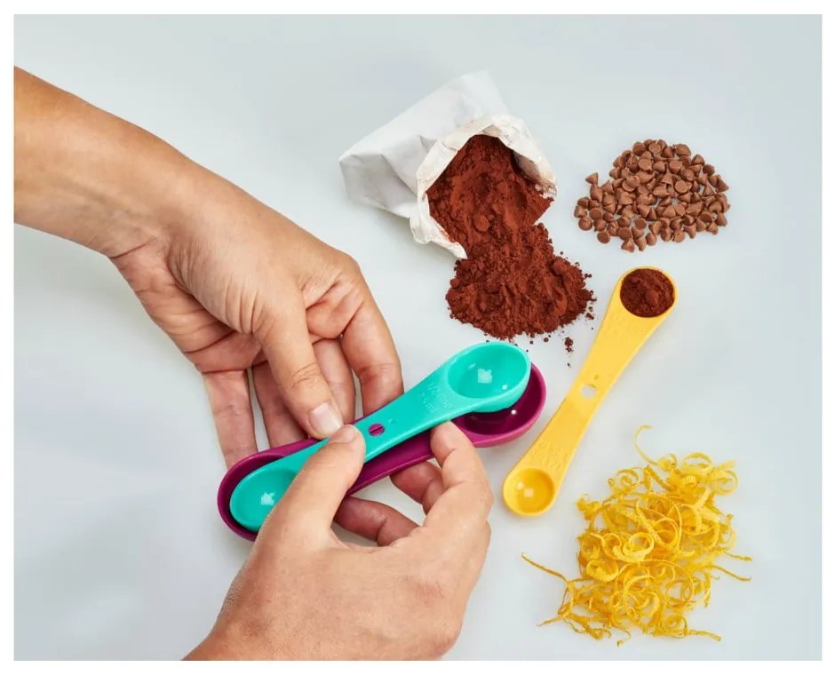 Set 3 măsurători colorate Metaltex Spoons