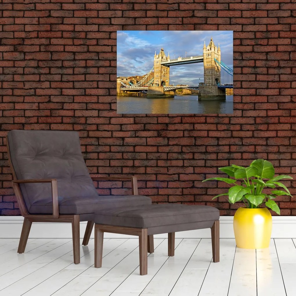 Tablou pe sticlă - Tower Bridge (70x50 cm)