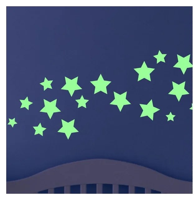 Autocolant fosforescent Fanastick Simple Stars