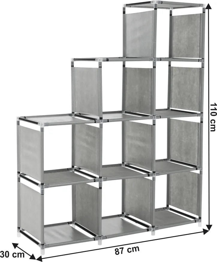 Raft multifuncţional, gri, BARIN