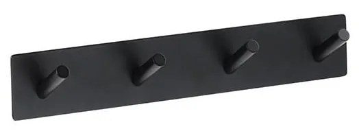 Cuier 25,5 x 4,5 cm inox/negru