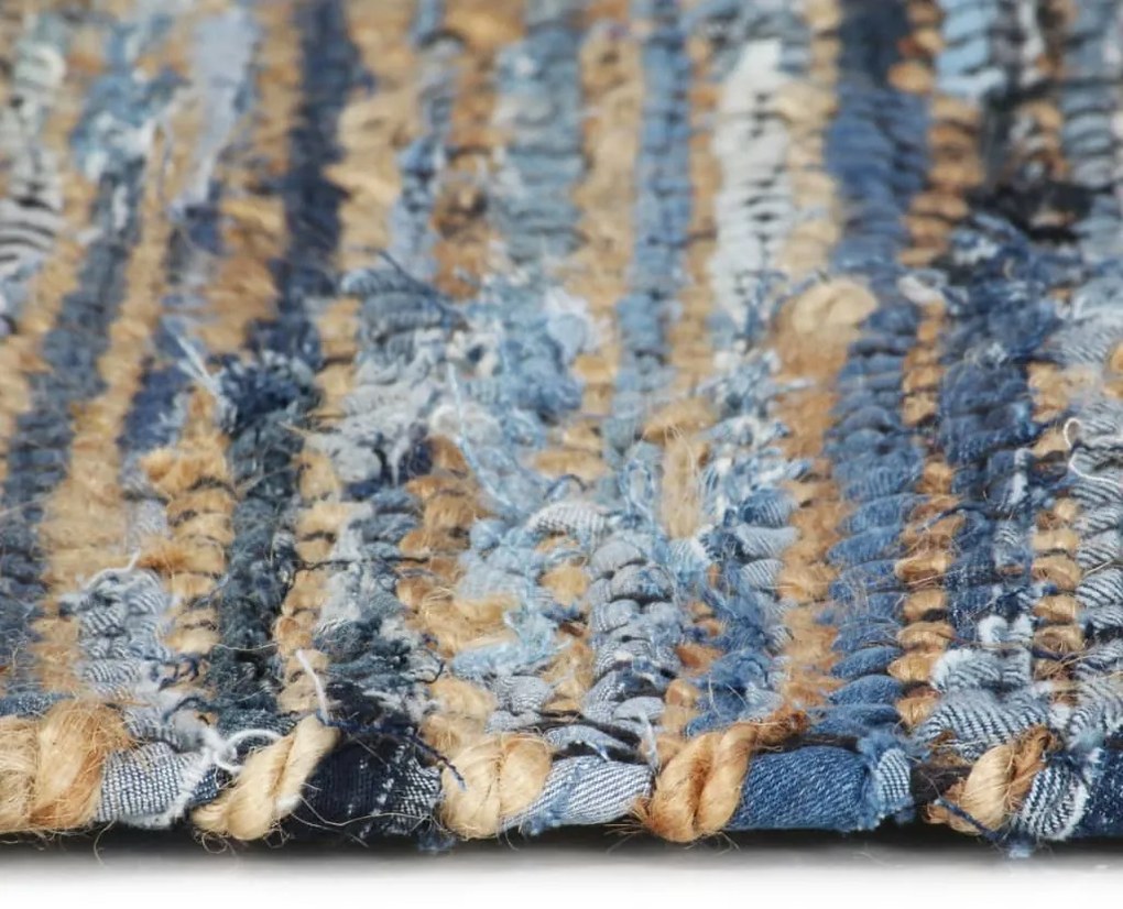 Covor Chindi tesut manual, iuta denim, 160x230 cm, multicolor Multicolour, 160 x 230 cm