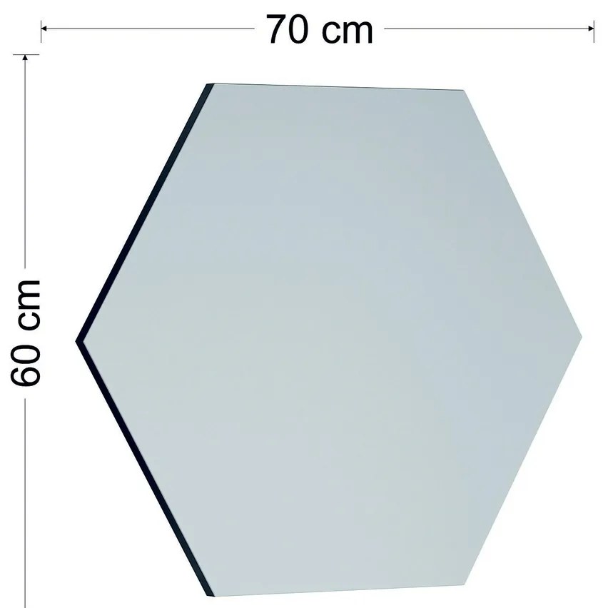 Oglindă Zeo Black 60 x 70 cm