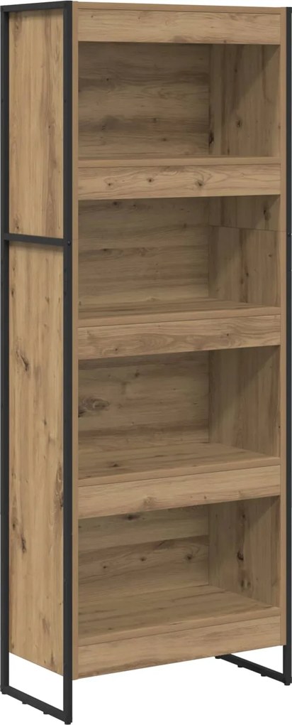 vidaXL Dulap pentru cărți Stejar artizanal 80 x 30 x 155 cm