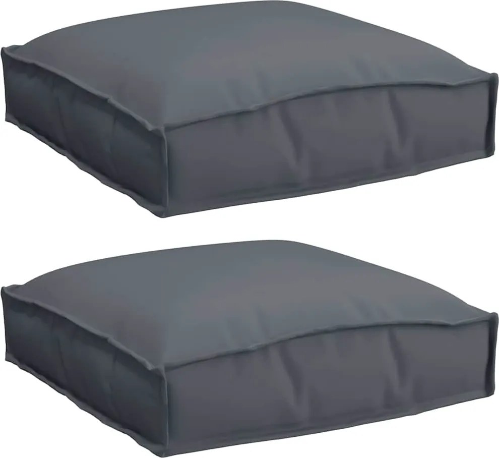 vidaXL Pernă 2 pcs Antracit 40 x 40 x 8 cm Material Oxford