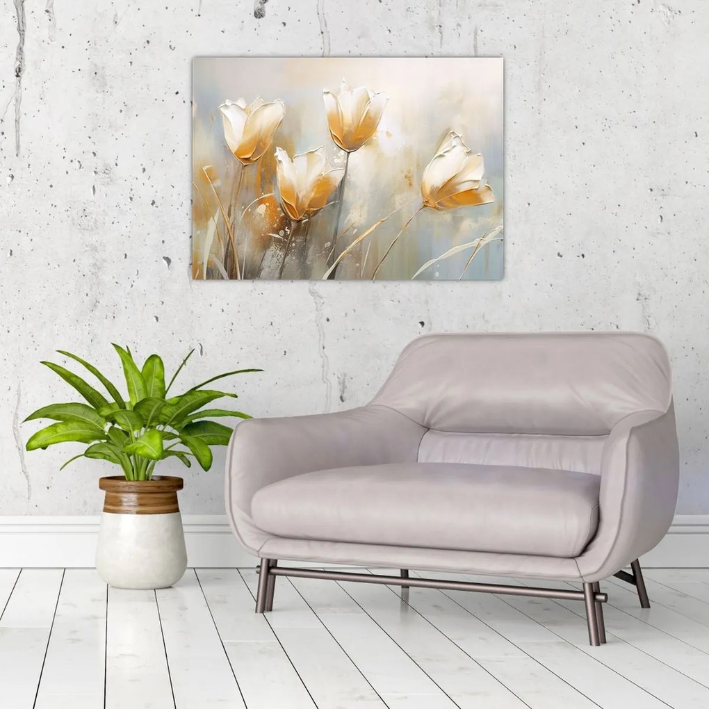 Tablou - Pictura de lalele (70x50 cm)