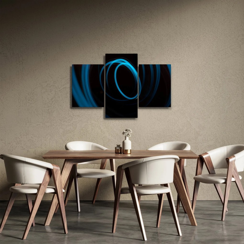 Tablou cu linie albastră (90x60 cm)