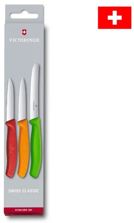 Cutite de bucutarie din inox VICTORINOX SWISS CLASSIC cu maner de culoare 3 buc