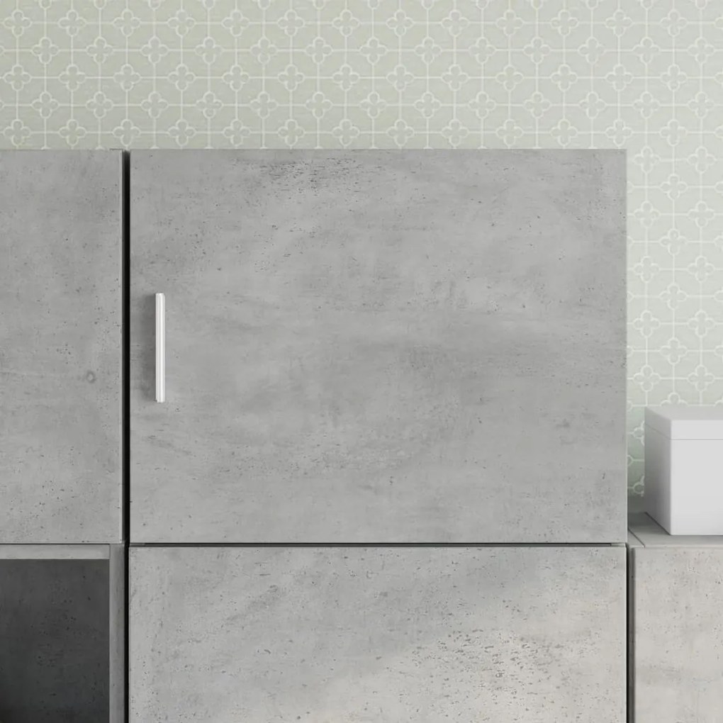 vidaXL Dulap de perete, gri beton, 50x42,5x40 cm, lemn prelucrat