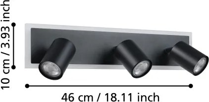Eglo 901636 - Spot LED RIMBOCCHI LED/20W/230V negru