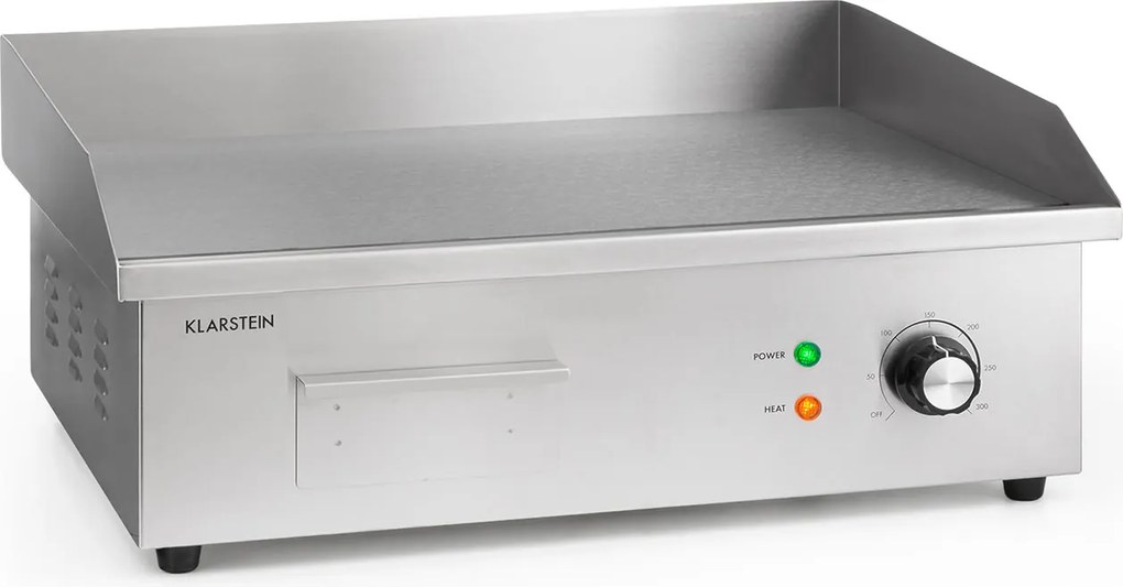 Klarstein Grillmeile 3000G, grătarul electric, 3000 W, placă de grill, 54,5 x 35 cm, netedă
