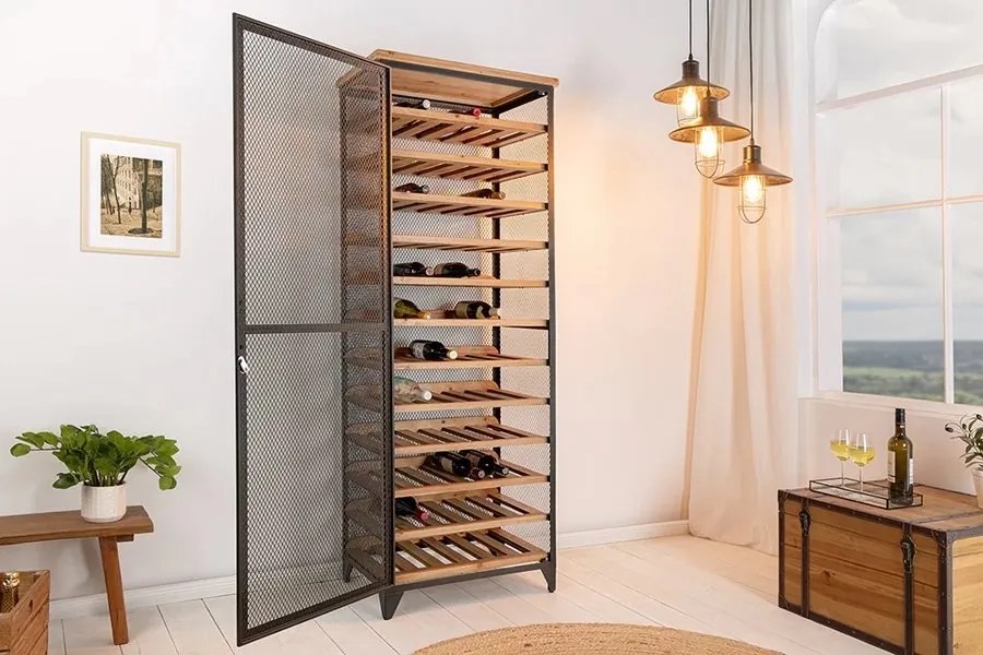 Raft pentru 72 sticle de vin Bodega 185cm