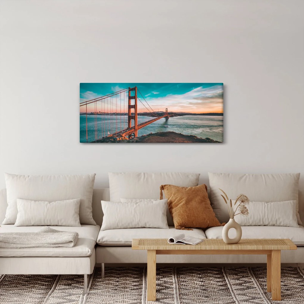 Tablou - Golden Gate, San Francisco (120x50 cm)