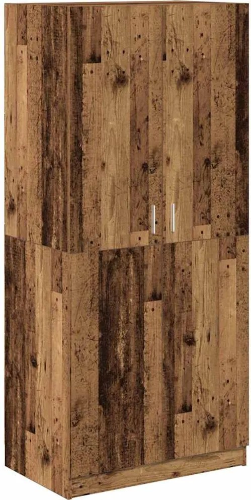 vidaXL Șifonier, Lemn vechi, 90x52x200 cm, PAL