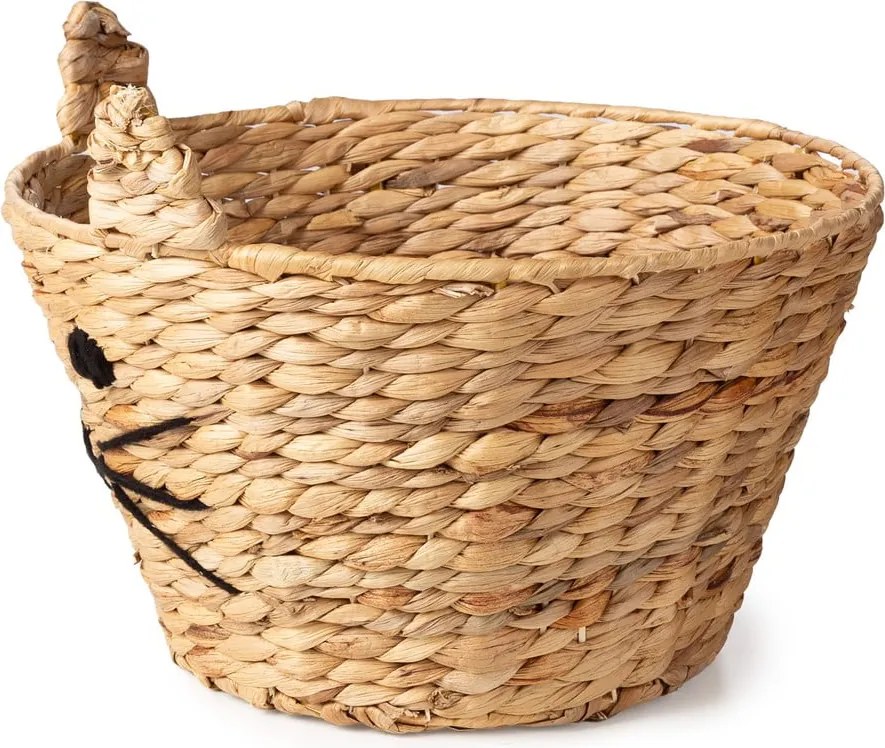 Coș de jucării pentru copii în culoare naturală din zambilă de apă ø 35x26 cm Cat – Compactor