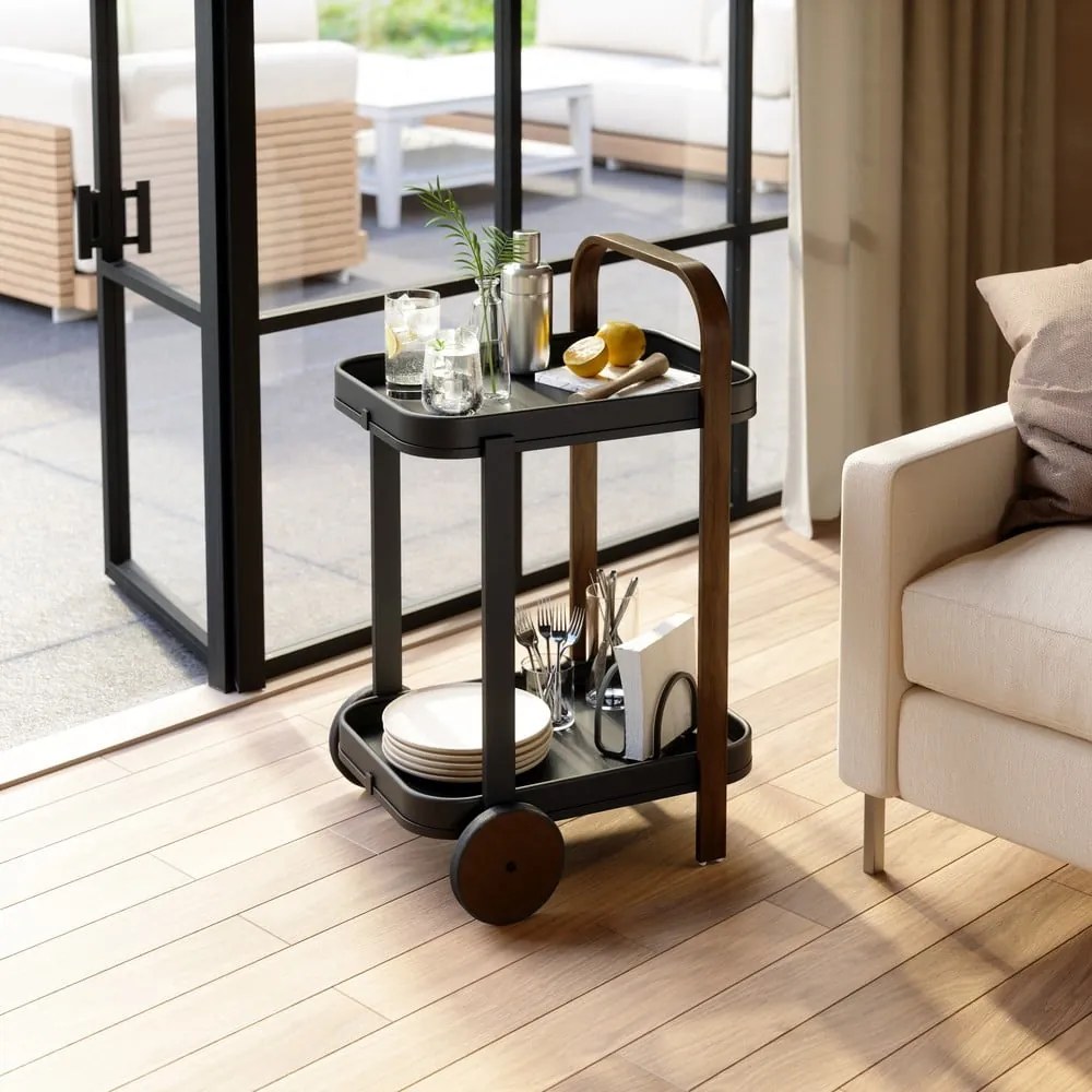 Măsuță de servire cu roți 44x53 cm Bellwood – Umbra