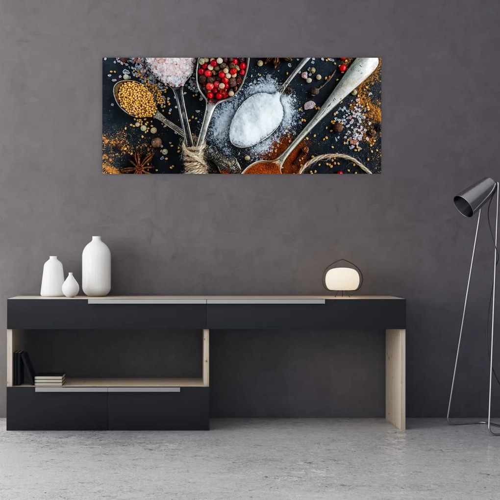 Tablou cu condimente (120x50 cm)