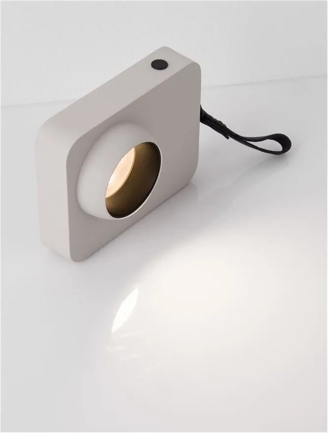 Lampa de masa LED portabila KEDROS bej