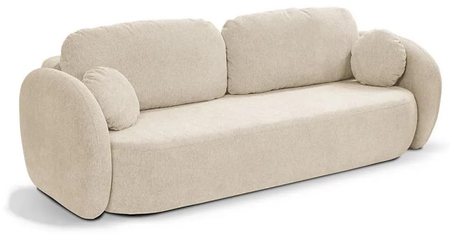 Canapea extensibilă cu 3 locuri OLBIA, bej