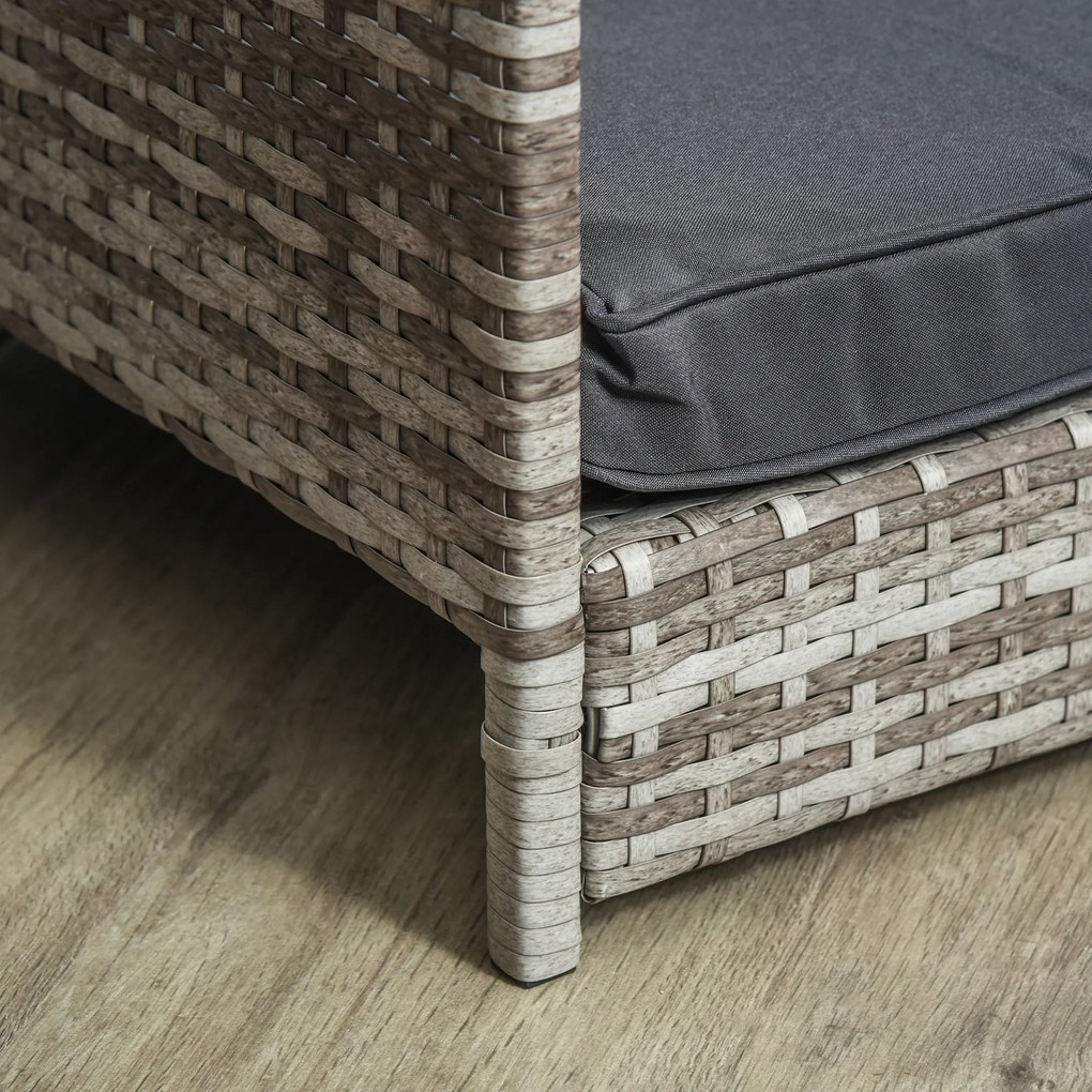 PawHut Căsuță pentru câini Pat pentru animale Coș pentru câini, rezistent la intemperii, poster detașabil, Gri | Aosom Romania