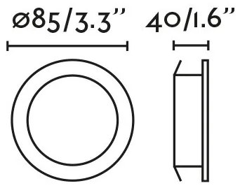 Spot LED incastrabil pentru tavan / plafon orientabil NAIS alb