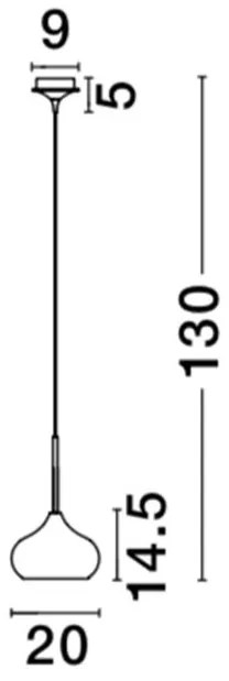 Pendul design modern Ã˜20cm Cioto rose auriu NVL-5704802