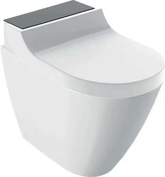 Vas wc pe pardoseala Geberit Aquaclean Tuma Comfort negru cu functie de bideu electric