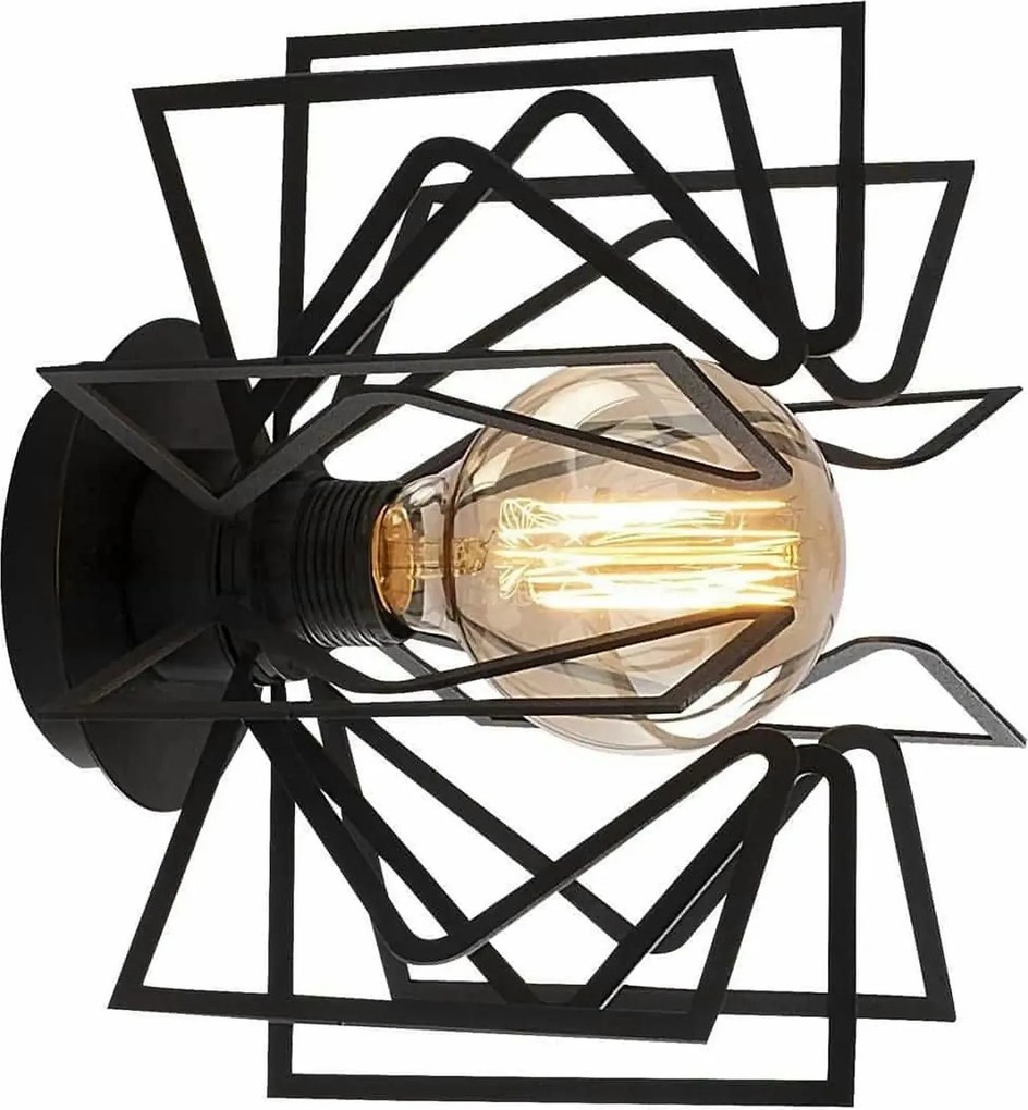 Aplica NEMRUT N-953, negru, metal, 20x15x25 cm