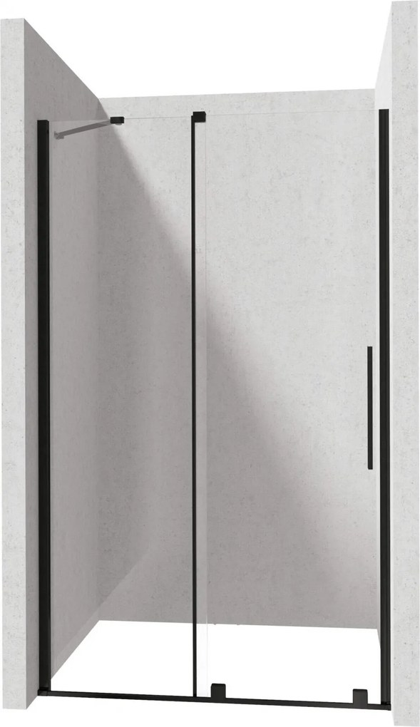 Profil pentru usa cabina de dus, incastrata, negru mat, 195 cm, Sistem Prizma Negru mat