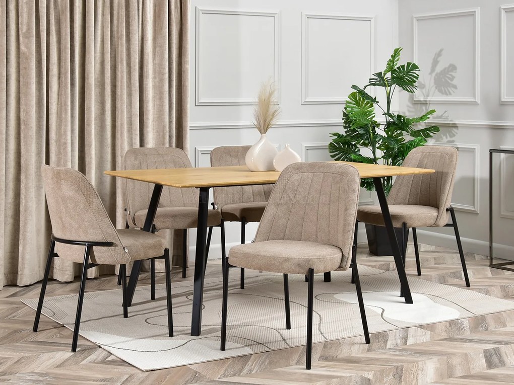 Scaun Ella (bej + negru). Promo -13%. 1111042