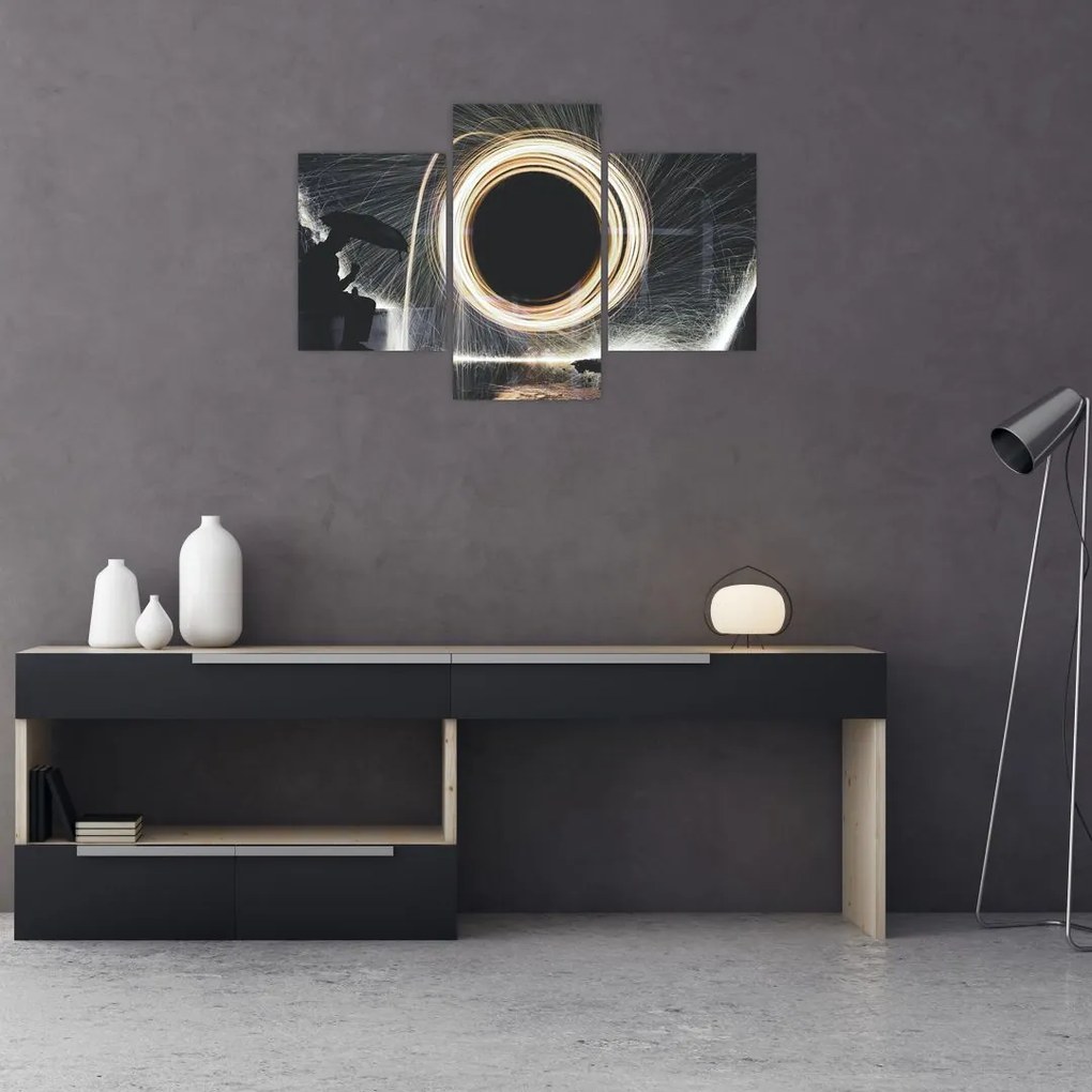 Tablou - Show de lumini în ploaie (90x60 cm)