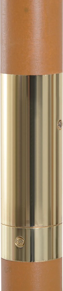 Outsunny Umbrelă Rotundă de Grădină din Bambus și Poliester 2.5x2.3m Crem/Alb | Aosom Romania