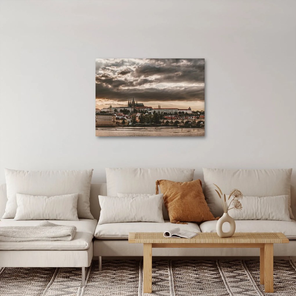 Tablou Castelului Praga în amurg (70x50 cm)