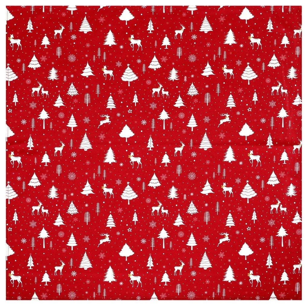 Față de masă Crăciun 80 x 80 cm, roșu