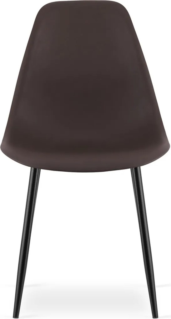 OFERTA Scaun OSAKA maro inchis cu picioare negre II. calitate