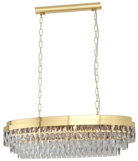 Lustră pe lanț Eglo 39462 VALPARAISO 10xE14/40W/230V auriu