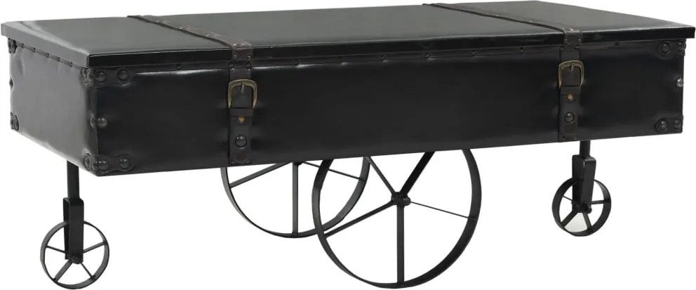 vidaXL Masă de cafea, 110 x 55 x 43 cm, MDF și lemn de brad